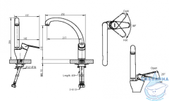 Смеситель для кухни Bravat Emeralda F7135147CP-1-RUS (хром)
