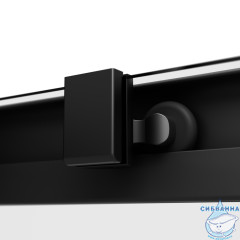 Душевое ограждение AM.PM Func 90x90 W84G-403-9090-BТ профиль черный, стекло прозрачное (без поддона)