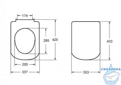 Сиденье для унитаза Roca The Gap Soft Close (микролифт) ZRU9307682 быстросъёмное 
