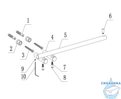 Полотенцедержатель ABBER Osten 316 AA1854BST брашированная сталь