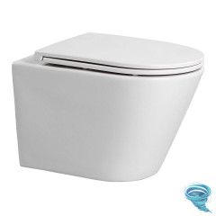 Унитаз подвесной безободковый Aquatek Вега AQ1904T-00 с сиденьем Soft Close (микролифт)