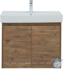 Тумба Aquanet Nova Lite 75 с раковиной Латина 75 дуб рустикальный 