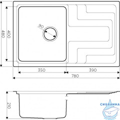 Кухонная мойка Omoikiri Mizu 78-IN 4973730