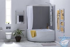 Акриловая ванна Aquanet Mayorca 150x100 R с каркасом