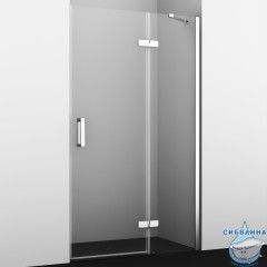 Дверь в нишу Wasserkraft Aller 120 см профиль хром, стекло прозрачное 10H05RWHITE