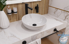 Раковина на столешницу 40 см Sanita Luxe Art Luxe ART40SLWB01C