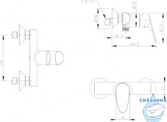 Смеситель для душа Bravat Drop F94898C