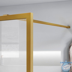 Walk-in Vincea Walk In HS 80 профиль брашированное золото, стекло прозрачное/рифленое VSW-1HC800CFBG