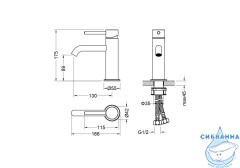 Смеситель для раковины Aquatek Европа AQ1310MB (черный матовый)