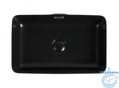 Раковина на столешницу 48 см Aquanet Perfect 273677 (черный)
