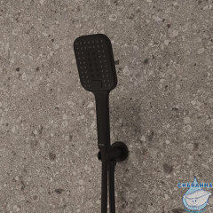 Выход для шланга с держателем для лейки, черный матовый, Dale, Milardo, DALBL00M62