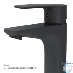 Смеситель для раковины AM.PM Gem F90A02122 (без донного клапана) (черный матовый)