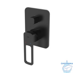 Встраиваемый смеситель с двумя выходами, черный, Slide, IDDIS, SLIBL00i67