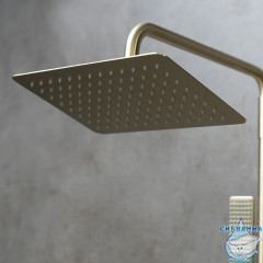 Душевая система Lemark Ursus 300 1 режим LM7260BG (брашированное золото)