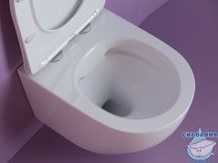Унитаз подвесной безободковый Ceramicanova Uno Rimless CN11001 с сиденьем быстросъемным Soft Close (микролифт)