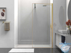 Walk-in Vincea Walk In HS 80 профиль брашированное золото, стекло прозрачное VSW-1HS800CLG
