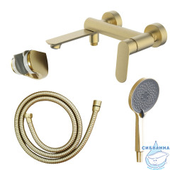 Смеситель для ванны Azario Alanti  AZ-K3032MG (золото матовое)