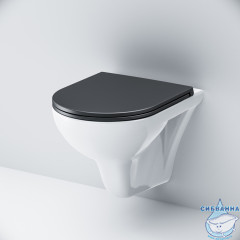 Унитаз подвесной AM.PM Gem C901700SCmb с сиденьем Soft Close (микролифт)