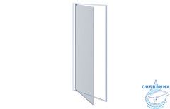 Дверь в нишу Aquatek AQARIPI090 20CH 90x200 профиль хром, стекло прозрачное