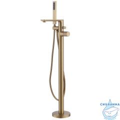 Смеситель ABBER Rund AF8715G напольный, золото матовое