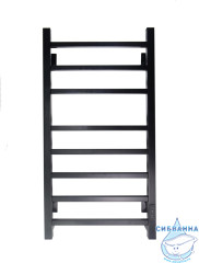 Полотенцесушитель электрический Санприз Квадро П8 40х80 (черный матовый) (подключение универсальное)