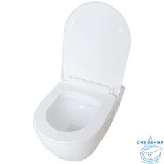 Унитаз подвесной безободковый Aquatek Поларис AQ0700-01 (с сиденьем Soft Close (микролифт)