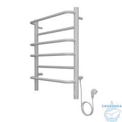 Полотенцесушитель электрический Санприз Евромикс П6 45Х60 (белый матовый) (подключение универсальное)