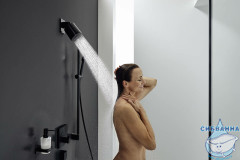 Верхний душ Hansgrohe Pulsify Select 110 1jet 24130670 (черный матовый)