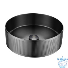 Раковина накладная ABBER Wasser Kreis AF2411GM оружейная сталь