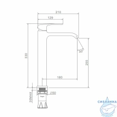 Смеситель для раковины Raglo R02.15.09 (графит)
