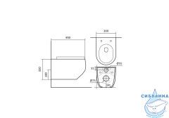 Унитаз подвесной безободковый Aquatek Европа AQ1900-00 (с сиденьем Soft Close (микролифт)