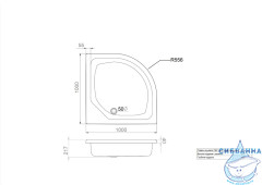 Акриловый поддон Triton 100x100
