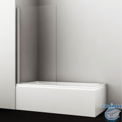 Шторка для ванны Wasserkraft Berkel 48P 48P01-80 80x140 профиль хром, стекло прозрачное
