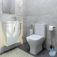 Тумба с умывальником, 40 см, подвесная, полки справа, TORR, IDDIS, TOR40WRi95K