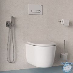 Встраиваемый смеситель с гигиеническим душем, хром глянцевый, IDDIS, 006SBS0i08