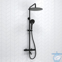 Душевая система Wasserkraft 300 1 режим A288.160.078.BM Thermo (черный матовый)