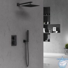 Душевая система Vincea 250 1 режим VSFW-102TMB (черный матовый)