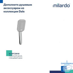 Шланговое подсоединение Milardo Dale DALSB00M62 (хром)