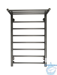 Полотенцесушитель электрический Санприз Аврора П8 50Х80 с полкой U (оружейная сталь) (подключение универсальное)