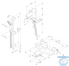 Комплект смесителей AM.PM X-Joy S F40985B00 (хром)
