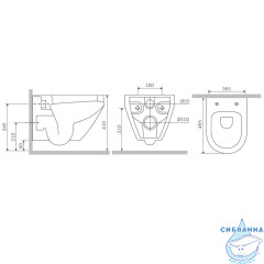 Унитаз подвесной безободковый AM.PM Spirit 2.0 C701700WH (без сиденья) (белый глянцевый)