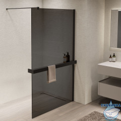 Walk-in Vincea Walk In HS 110 профиль черный, стекло тонированное VSW-1HR110CGB