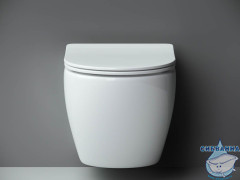 Унитаз подвесной безободковый Ceramicanova Metropol Rimless CN4002 с сиденьем быстросъемным Soft Close (микролифт)