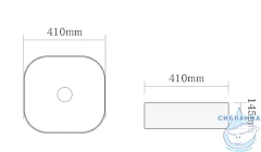Раковина на столешницу 41 см SantiLine SL-1106MB