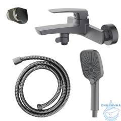 Смеситель для ванны Azario Conda AZ-K3011GR (графит)