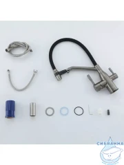 Смеситель кухни Frap F4397-9 (оружейная сталь)