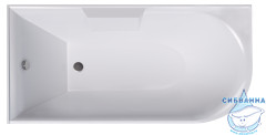 Акриловая ванна Grossman Ctistal GR-2202L 170x75 L с каркасом (белый глянцевый)