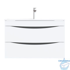 Тумба с умывальником, подвесная, 80 см, белая, Cloud, IDDIS, CLO80W0i95K