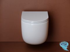 Унитаз подвесной безободковый Ceramicanova UP Rimless CN4007 с сиденьем быстросъемным Soft Close (микролифт)