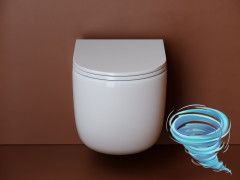 Унитаз подвесной безободковый Ceramicanova UP Rimless CN4007 с сиденьем быстросъемным Soft Close (микролифт)